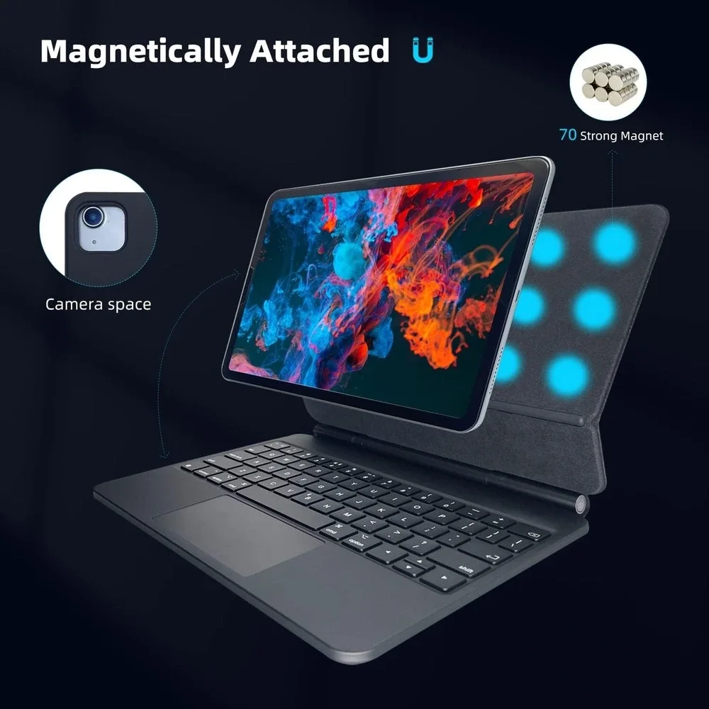 Kulee Magnetic Keyboard Case for iPad Pro 12.9